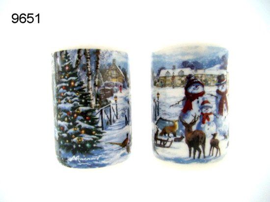Peper en zout setje Magic of Christmas Sneeuwpoppen - Porselein - Multicolor
