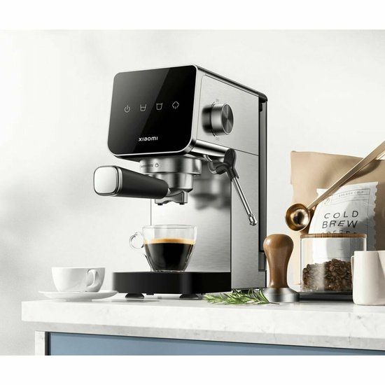 Xiaomi BHR9798EU Espresso Machine - Semi-Automatic, 20 Bar, 0.9L, Touch Control, 1350W