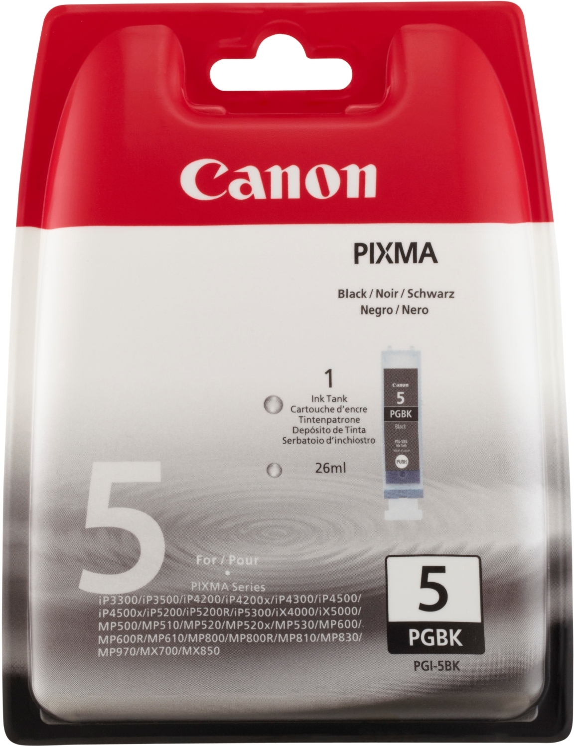 Canon PGI-5BK single pack / zwart