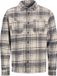 JACK&JONES JJELOGAN CHECK OVERSHIRT L/S SN Chemises M Cloud Dancer à carreaux Coton