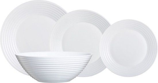Luminarc Harena Serviesset - 19-delig - Wit