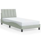 VidaXL Bedframe 90x190 cm Lichtgrijs