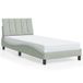 VidaXL Bedframe 90x190 cm Lichtgrijs