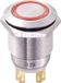 TRU COMPONENTS TC-8831256 LAS1-GQ-11E/R/12V Vandalismebestendige druktoets 250 V/AC 5 A 1x uit/(aan) Moment Rood IP65 1 stuk(s)