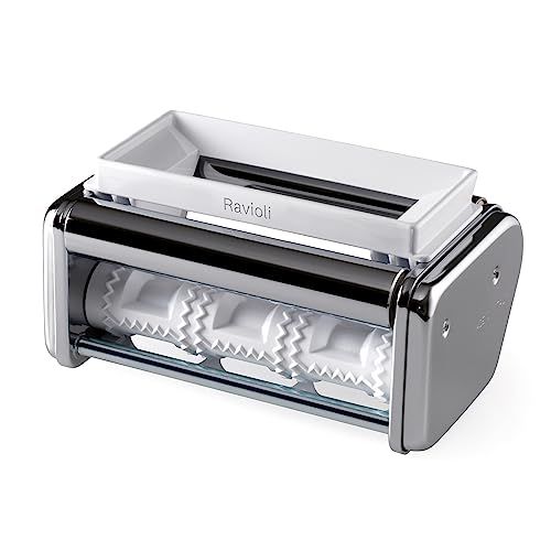Marcato AR-150-OLI Ravioli opzetstuk, roestvrij staal, zilver/wit, 17 cm