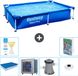 Bestway Rechthoekig Steel Pro Zwembad - 221 x 150 x 43 cm - Blauw