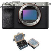 Sony a7C II Behuizing (Zilver) + Batterij Kingma 2000mAh (Sony NP-FZ100)
