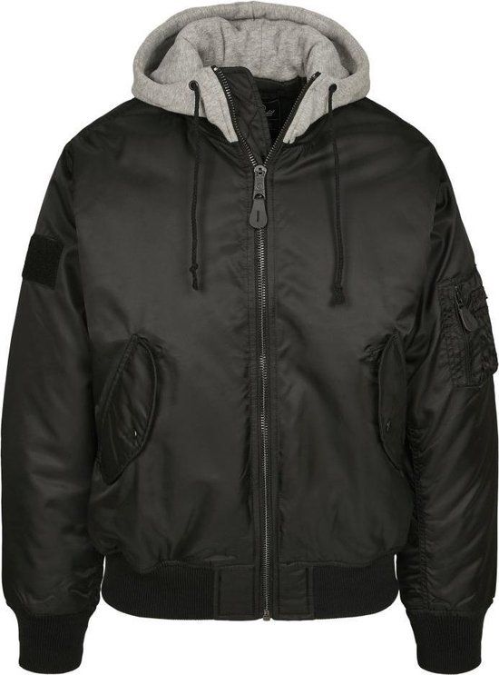 Brandit MA1hood Heren Bomberjack - zwart - M