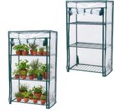 Relaxdays Balkonkas - 2 stuks - groen transparant - 46x80x24 cm