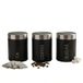Liberty thee, koffie en suikerpotten - set van 3, zwart