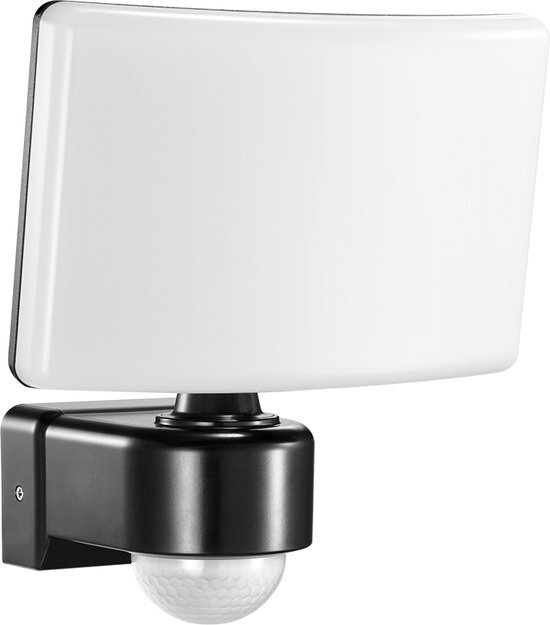 Adviti TOS LED - Breedstraler/Floodlight - bewegingssensor - IP65 - IK10 Slagvaste behuizing - 4000K - 2200lm - 30W/230V - Bouwlamp/Schijnwerper/Gevellamp - Zwart