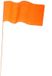 Haza-Witbaard Oranje papieren zwaaivlaggetjes - Handvlaggetjes voor Koningsdag & Oranje feesten - 50x