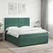 Maison Exclusive - Lit boxspring avec matelas vert foncé 140 x 200 cm, velours