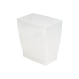 iDesign 11 liter Spa Rechthoekige vuilnisbak, Frost