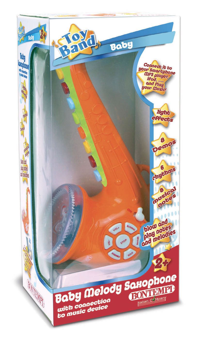 Bontempi Spa Baby Saxophone - Oranje - Muziekspeelgoed - 3+ jaar