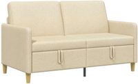 vidaXL - Sofa - Crèmekleurig - Polyester