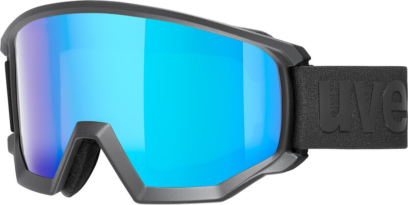 UVEX Athletic CV Goggles, black mat/colorvision blue fire