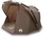 vidaXL Tunneltent 4-persoons Polyester Bruin