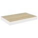 VidaXL Wandschap MDF, Metaal Eiken, Wit