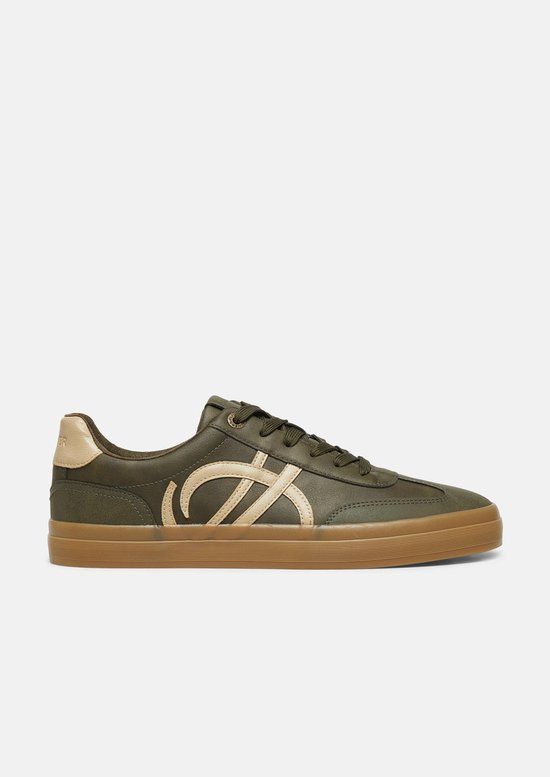 s.Oliver Men Shoes imitatieleren sneakers - kaki