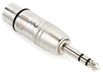 Hosa Technology GXP-143 1/4" TRS to XLR3 Female Adapter Cable, Silver