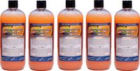 Claudius Cosmetics B.V. Showerscrub Sweet Orange & Cedarwood 1 liter - set van 5 stuks - verfrissende scrubgel - exfoliërende bodyscrub