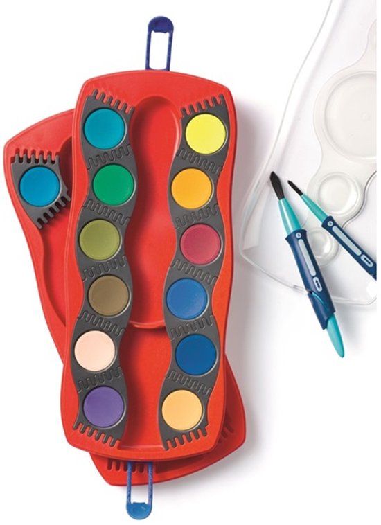 Faber-Castell Connector Waterverf 24 kleuren rood