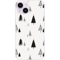 Apple iPhone 14 Beschermende Siliconen Case - Elegante Dennenboom