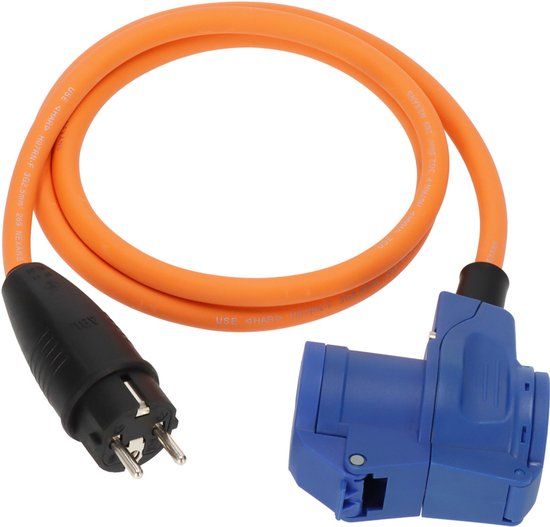 Brennenstuhl CEE Verloopkabel Camping 1,5m oranje