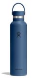 Hydro Flask – Standard Flex Cap 710 ml (24 oz) Bottle – Roestvrij Staal, Lekdicht, Bekerhouder Compatibel – Geïsoleerd 24 Uur Koud & 12 Uur Warm – Harbor Blue