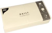 Papstar 150 Servetten DAILY Collection 1/8 vouw 32 cm x 32 cm champagne