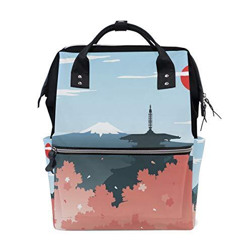 FANTAZIO Mummy tas rugzak Japan Mount Fuji School tas