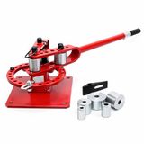 Wiltec Compact buigapparaat, 255 x 1250 x 235 mm, buigmachine voor platstaal, constructiestaal, rondstaal en vierkantstaal, met 7 matrijzen van 25,4-76,2 mm