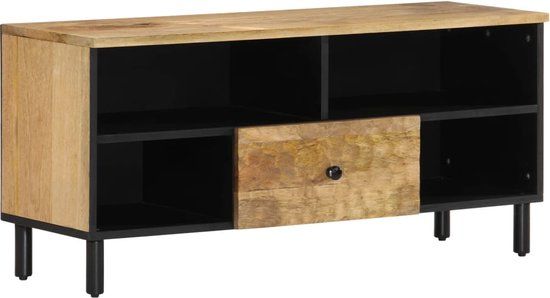 vidaXL Tv-meubel 100x33x46 cm massief mangohout