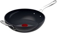 Tefal Jamie Oliver C4711935 Wok/Roerbakpan Rond Zwart/Roestvrijstaal Aluminium