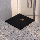 Brauer Asteroid Douchebak - 100 x 100 cm - Mat Zwart