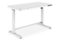 Digitus DA-90406 Executive Office Desk, White, 120cm Width, 2 Drawers, Adjustable Height