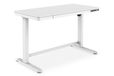 Digitus DA-90406 Executive Office Desk, White, 120cm Width, 2 Drawers, Adjustable Height