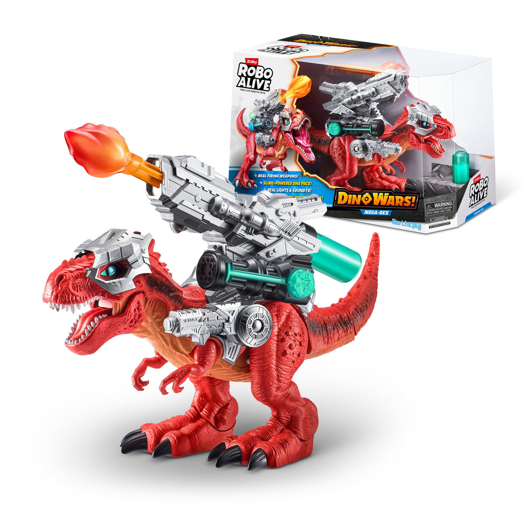 Robo Alive ZURU Robo Alive Dino Wars Mega - Rex - Speelgoedrobot - Rood