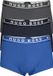 BOSS Hugo Boss 3-pack Boxershorts Heren Katoen Stretch Zwart/Grijs/Blauw Maat XL