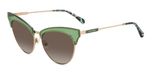 Kate Spade ALVI/G/S Green Cat Eye Lunettes de soleil Femmes 54mm