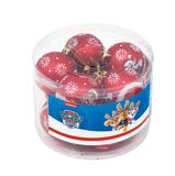Paw Patrol Boule de Noël Amitié Rouge 10 Pièces Plastique (Ø 6 cm)