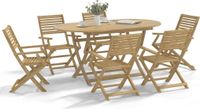 Maison Exclusive - Salon de jardin 7 pièces en bois d'acacia massif