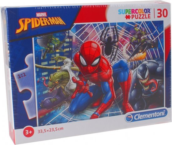 Clementoni Puzzel Supercolor Puzzle Spider-man 30 Stukjes