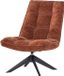 WOOOD Jouke Draaifauteuil - Chenille Structuur - Roestbruin