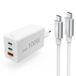 Hama 00200027 Snellader met USB-C Kabel, 100W, Wit