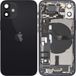 Apple iPhone 12 mini Batterijklep, Met Middenbehuizing, Complete Onderdelen, Zwart, Premium Swap