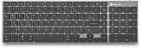 NGS FORTUNE-BT, AZERTY, FR toetsenbord Bluetooth Frans Zwart, Zilver