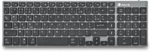 NGS FORTUNE-BT, AZERTY, FR toetsenbord Bluetooth Frans Zwart, Zilver
