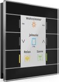 MDT KNX Glasbediening II Smart met kleurenbeeldscherm, zwart, 1 stuk.